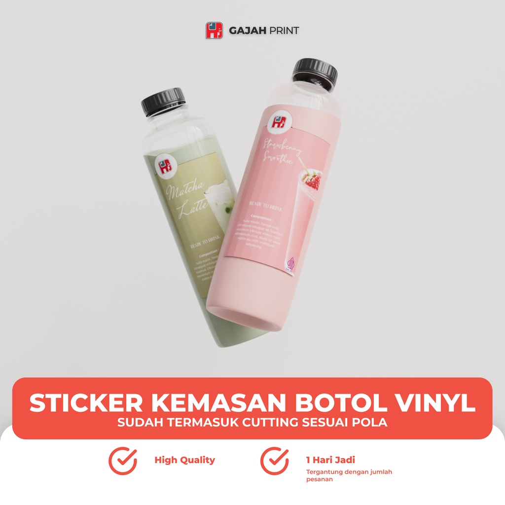

Stiker Vinyl Label Kemasan Botol Custom / Sticker Toples / Label Makanan Toples / Label Produk