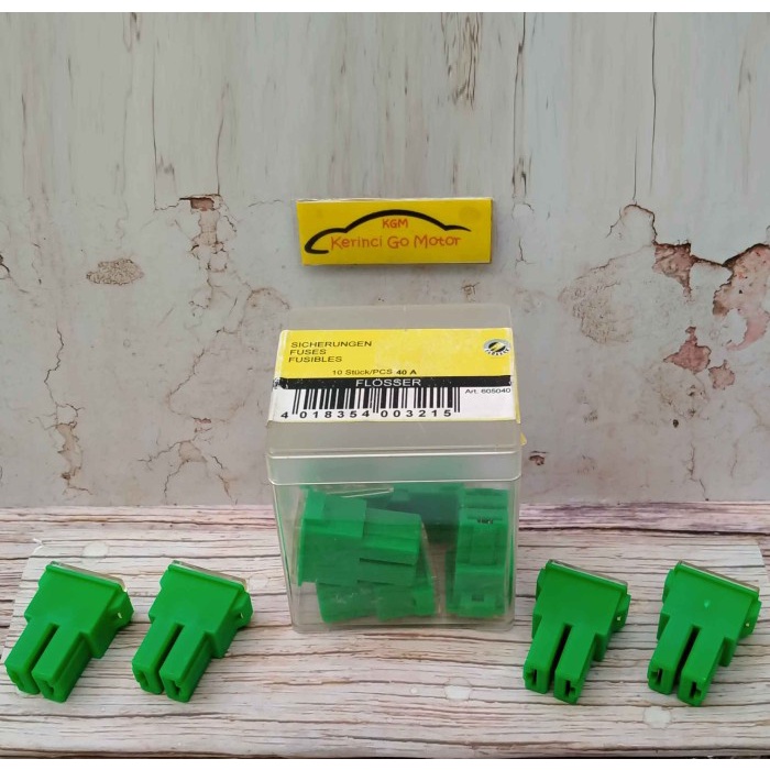 FLOSSER SEKRING PUSAT SKRING FUSE BIG FEMALE 40 AH GREEN 605040