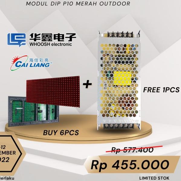 Modul Running Text P10 Talled Merah