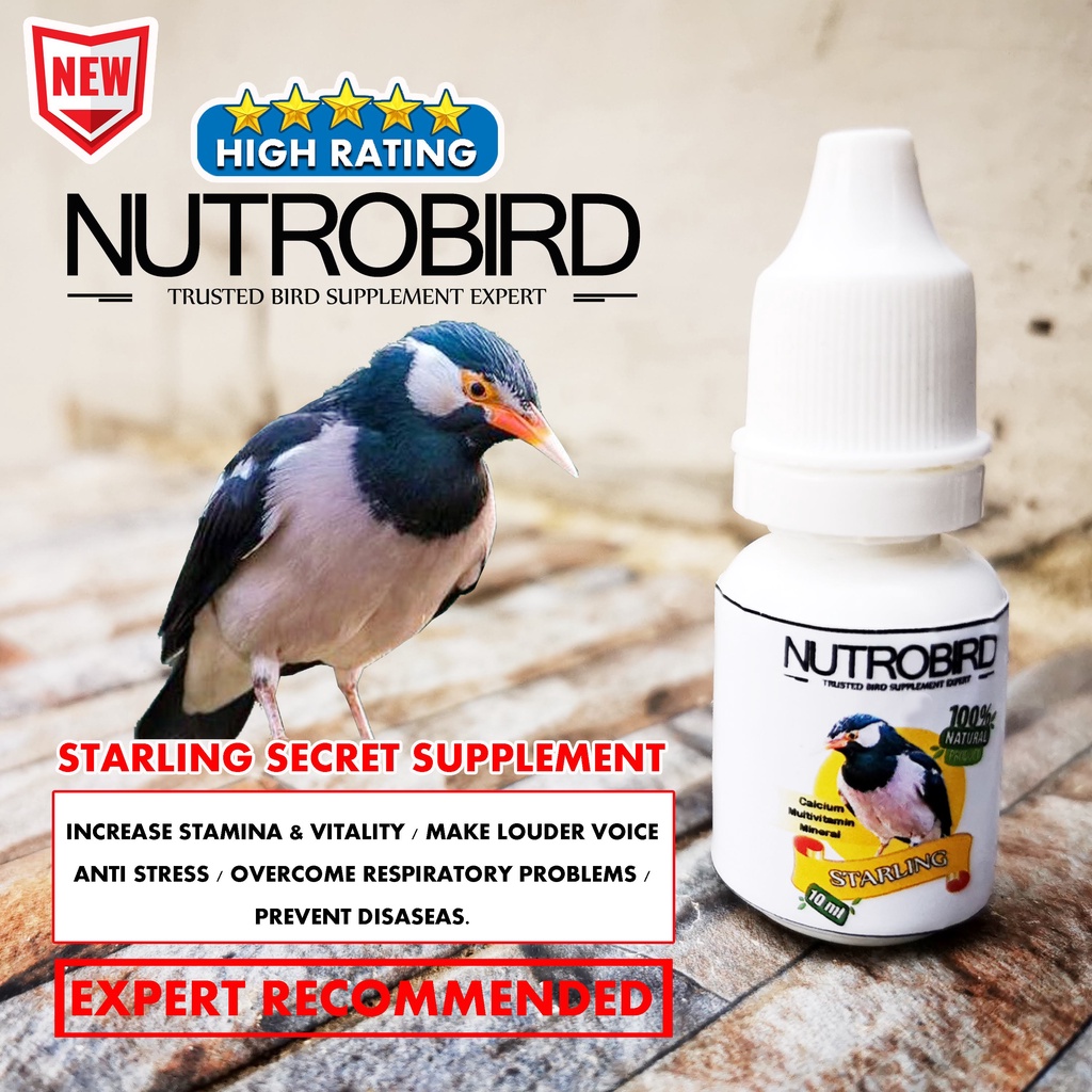 NUTROBIRD JALAK STARLING VITAMIN OBAT PENGGACOR BURUNG JALAK GACOR NOJ
