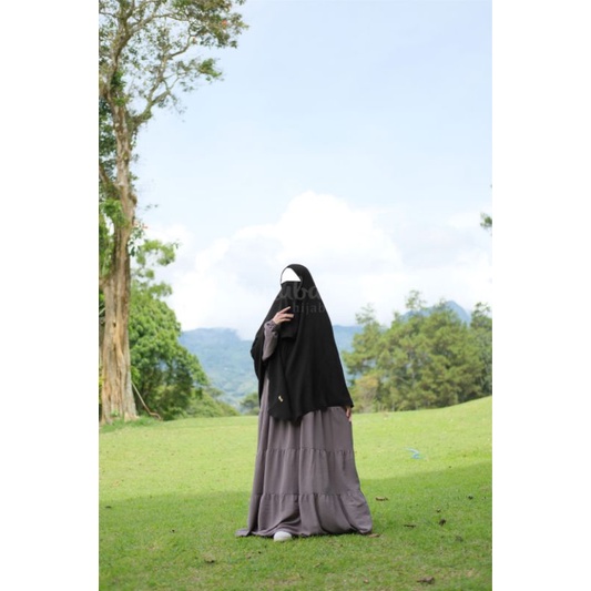 Lovely Crinkle Dress Zanuba | Gamis Crinkle