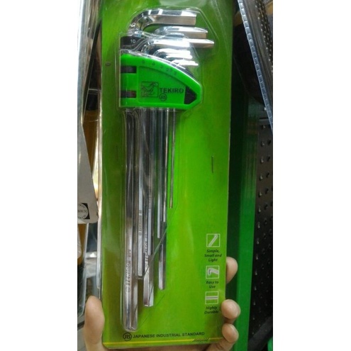 KUNCI L SET PANJANG TEKIRO 8 PCS