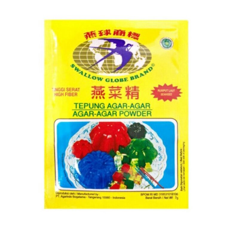 

1 box agar swallow isi 12 sachet