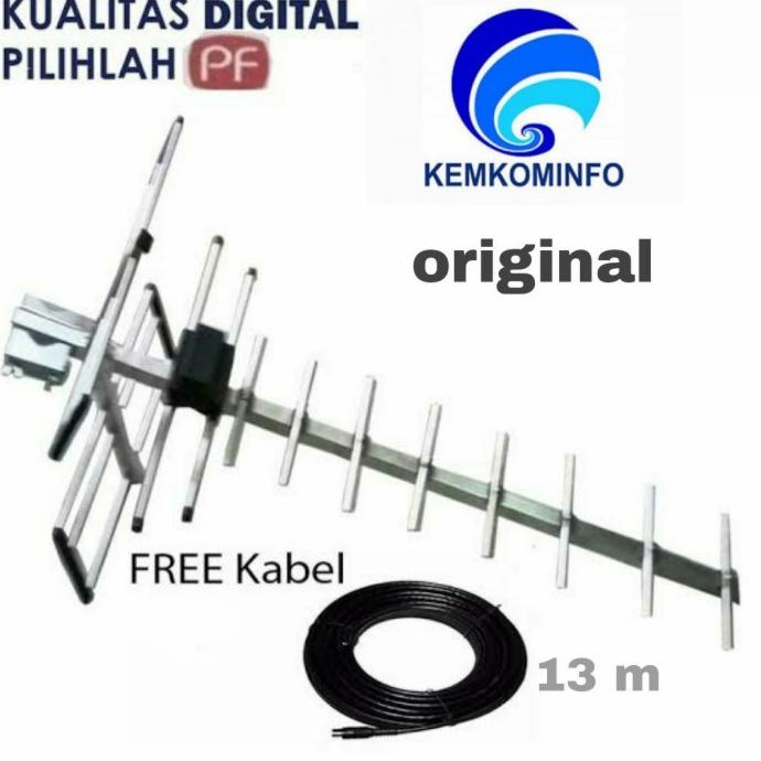 TERBARU antena digital antena tv outdoor original + kabel 13m