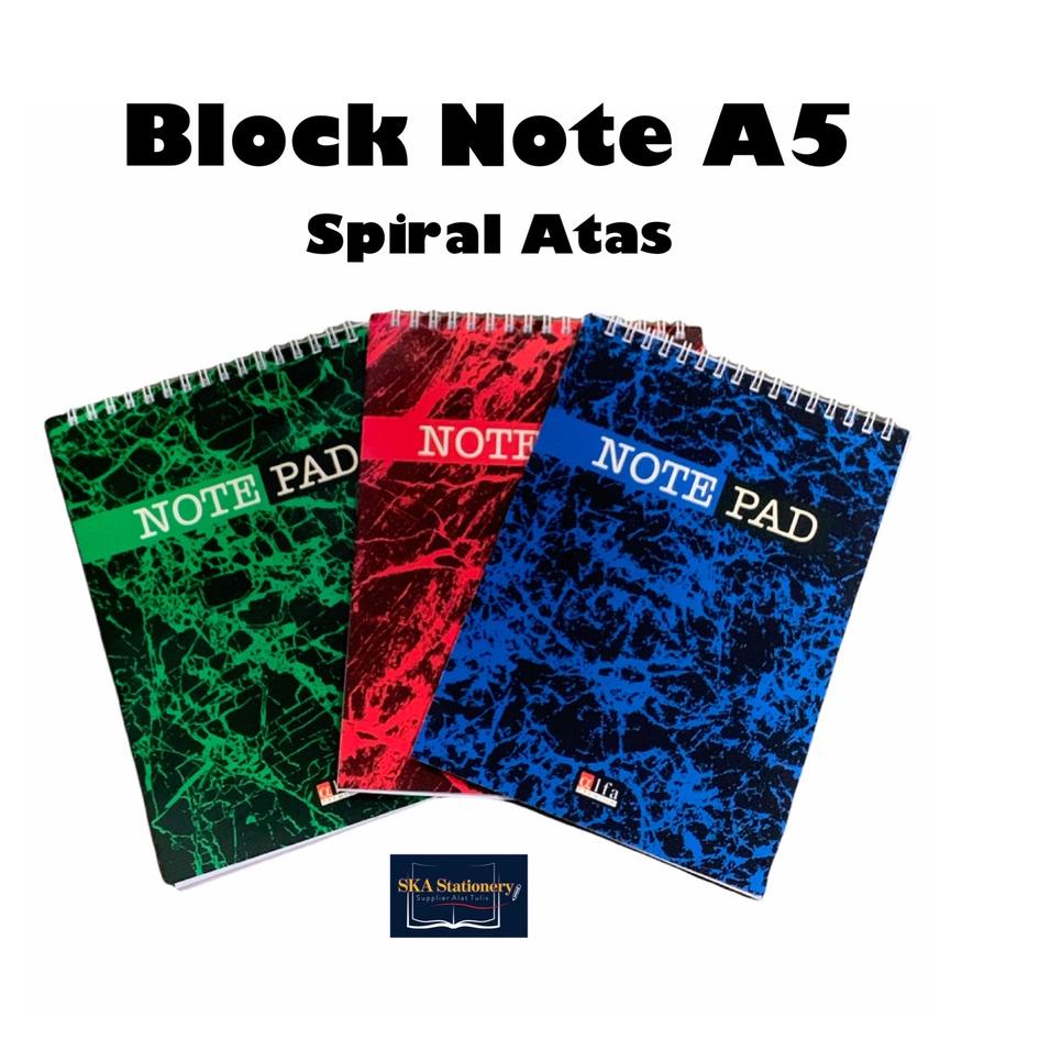 

ら Block Note/Blok Note/Notes A5 Spiral Atas (Pcs) KA612