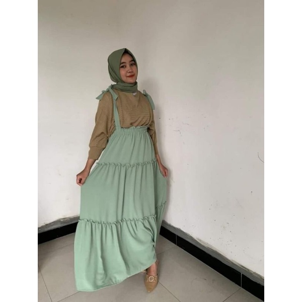 OVERALL CRINCLE/ OVERALL CANTIKA BAHAN CRINCLE BY ABIDAHGALLERY