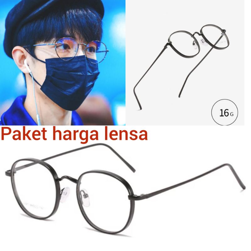 kacamata minus pria photocromic anti radiasi blueray bluecromic hitam