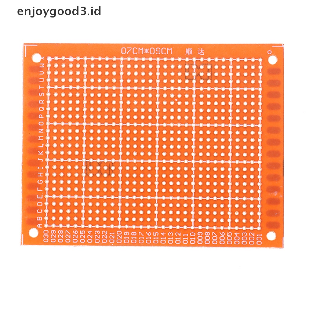 2pcs Papan PCB Bakelite Universal Diy Satu Sisi Warna Kuning Bahan Tembaga