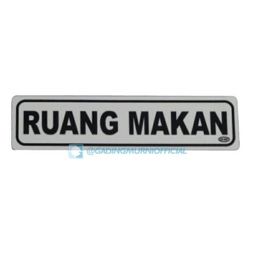 

GM label ruang makan