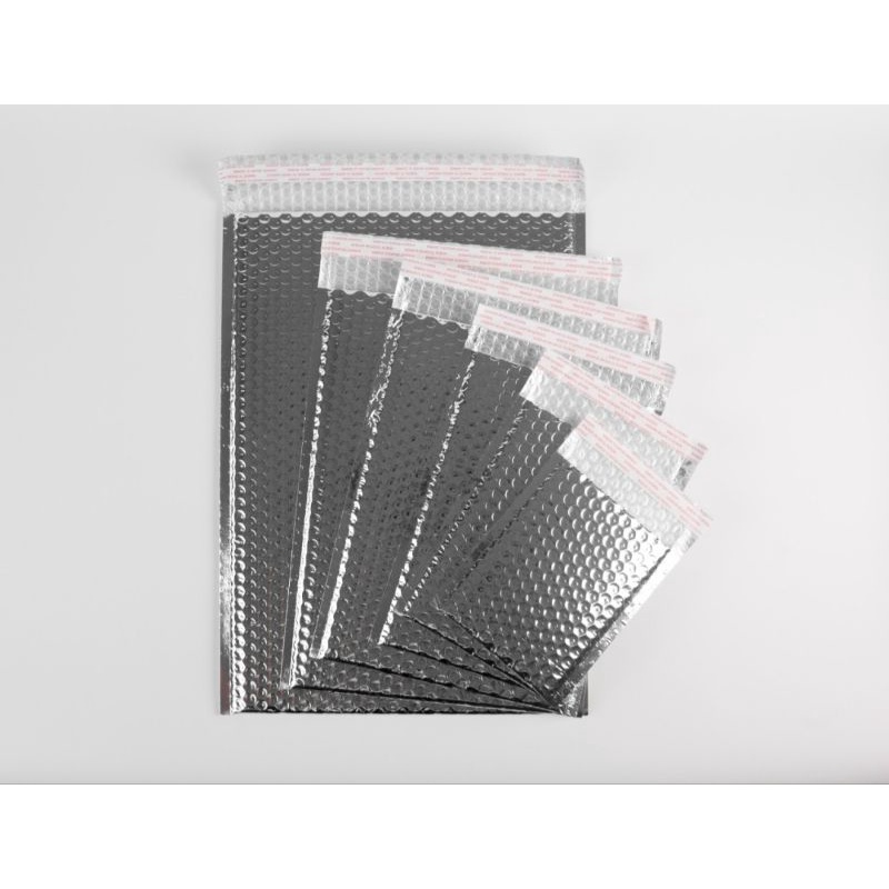 

Amplop Bubblewrap lapis alumunium foil ukuran 26x37 cm