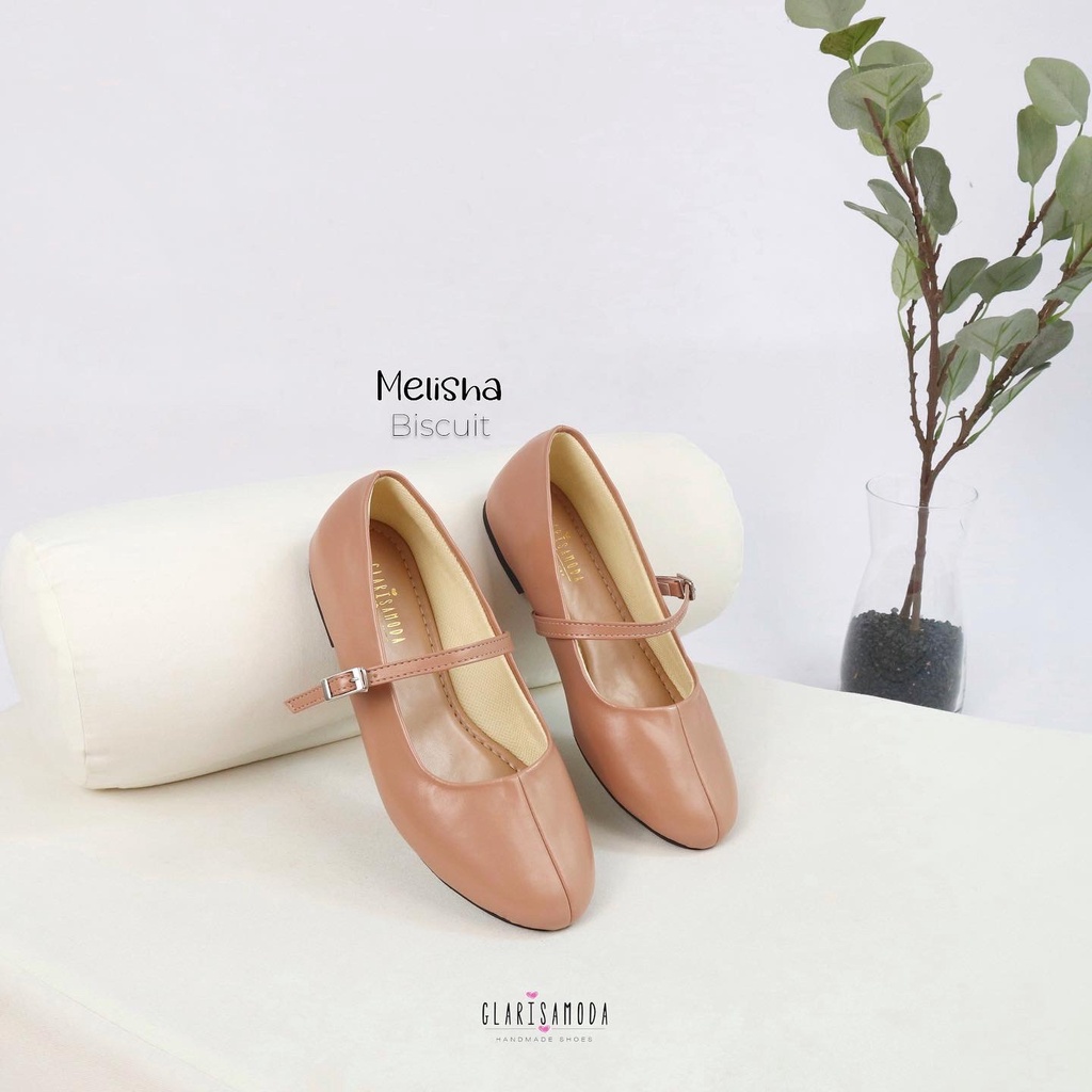 GLARISAMODA Melisa Flatshoes Tali Nyaman Empuk / Sepatu Kerja Wanita / Sepatu Sekolah