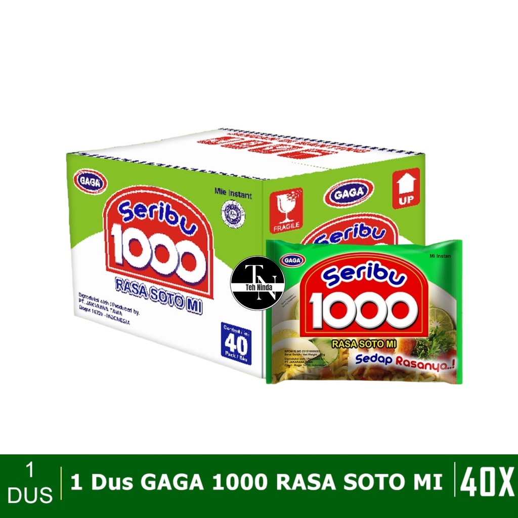 

1 Dus MIE GAGA 1000 SOTO 50gr Isi 40 Pcs - Mie Instan