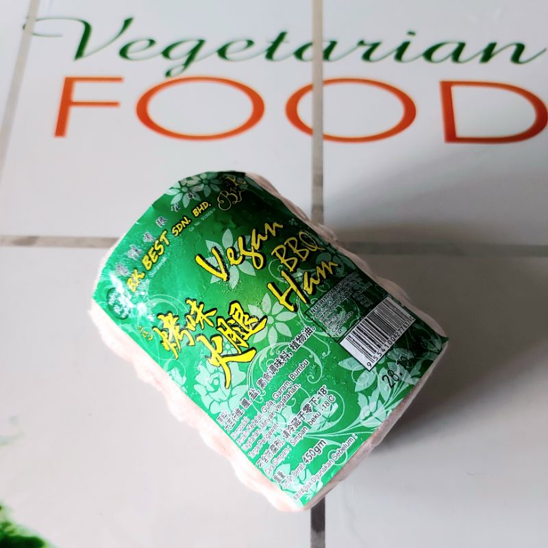 

VEGAN BBQ HAM, 450g, ( FROZEN FOOD), HALAL, PLANT BASED, BK BEST