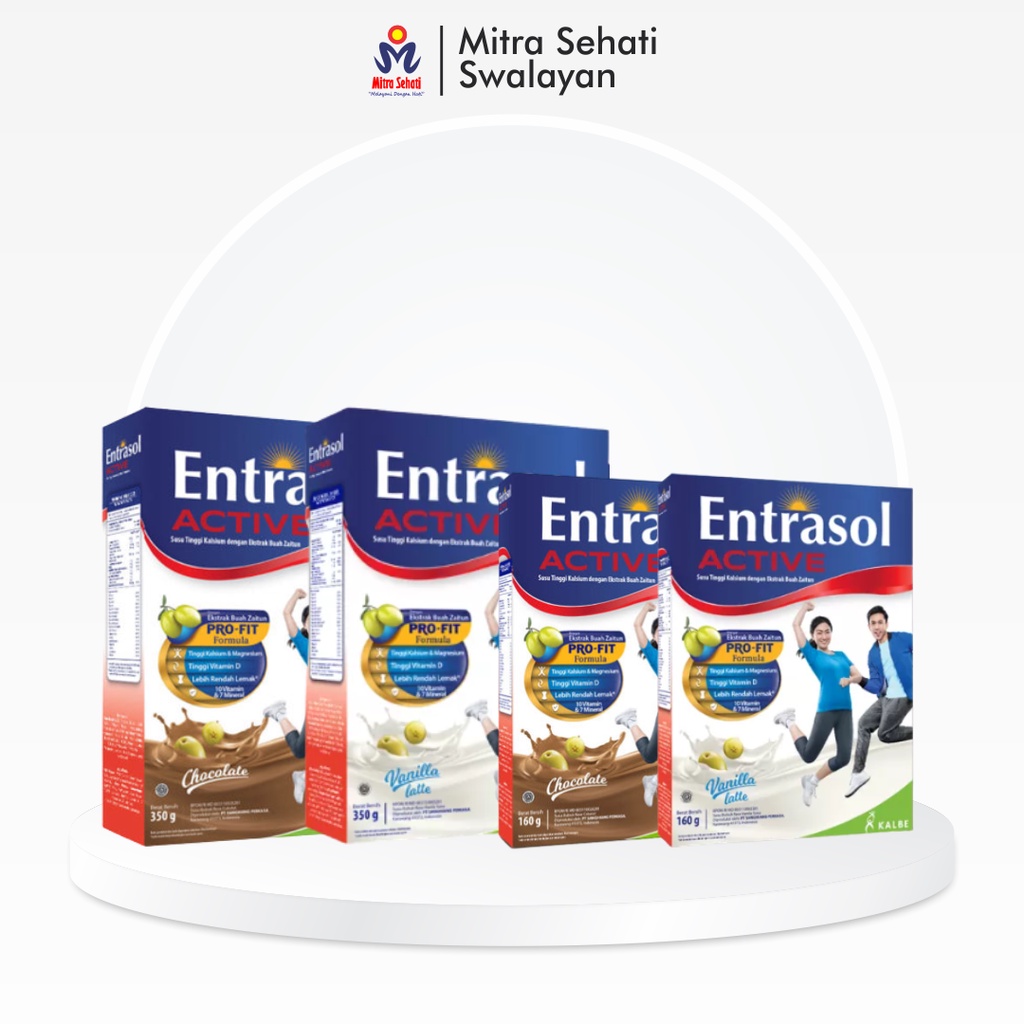 

Entrasol Active Coklat Vanila Latte 160g 350g (Mitra Sehati Swalayan)