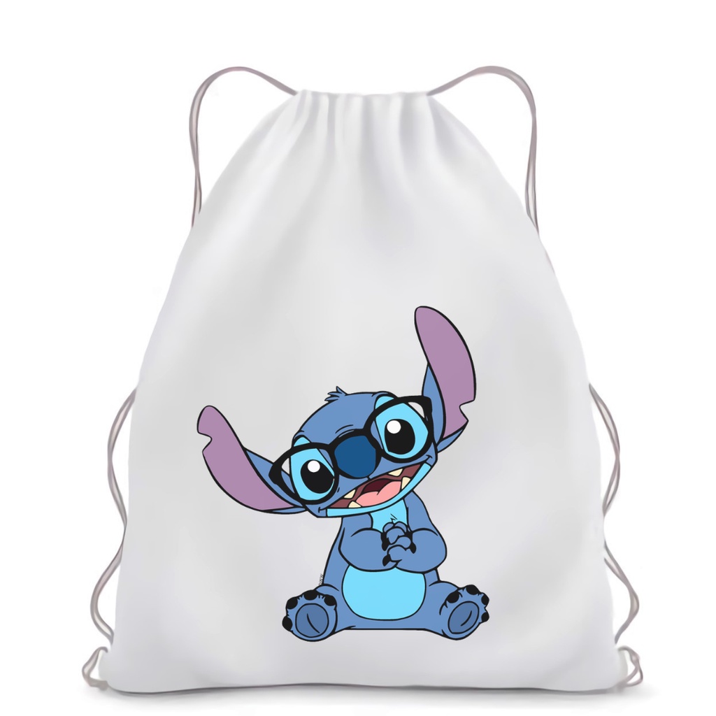 NEW String bag / Totebag Printing Stitch Lilo tas unisex || Kiiyoomii ||