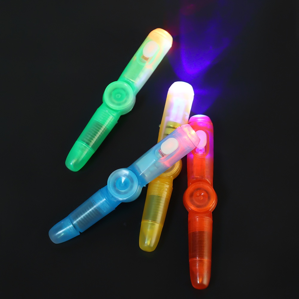 Mainan Pulpen 3 In 1 Multifungsi Dengan Lampu LED Warna-Warni Untuk Anak