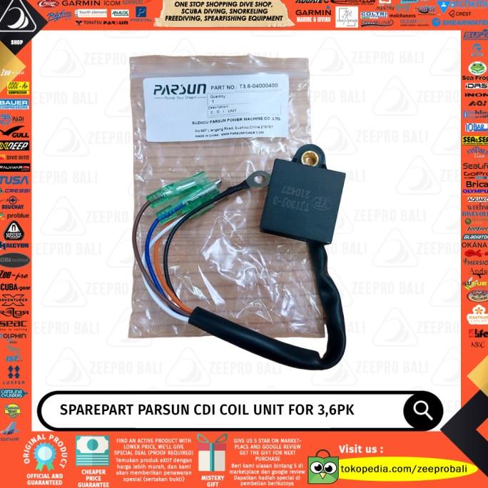 Unit CDI Coil Parsun 3,6PK Koil Outboard Motor Mesin Tempel Sparepart