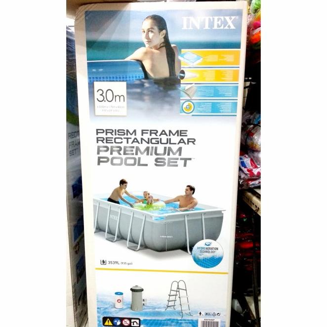 Intex 26784 Kolam Renang Prism Frame Rectangular Pool Set 3Meter