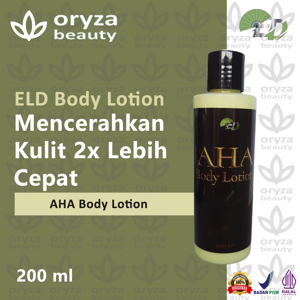 ELD AHA Body Lotion Whitening Body Care Body Lotion Pemutih