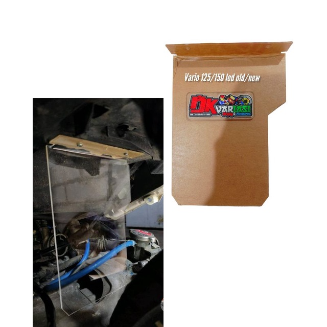 MUDFLAP AKRILIK PELINDUNG LUMPUR VARIO 125/150 LED