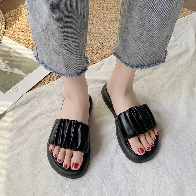 RD 046 SANDAL WANITA KERUT GELOMBANG MODEL TERBARU