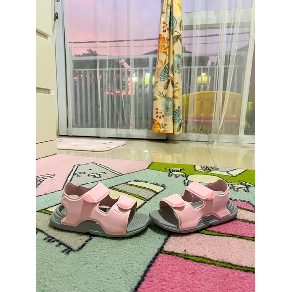 (Preloved) Adidas Slippers Pink Kids ORIGINAL / (Second) Sepatu Sandal Anak Adidas Pink ORIGINAL