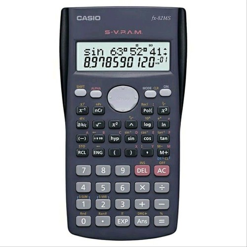 Casio FX-82MS Scientific Calculator Ilmiah Sekolah Kuliah