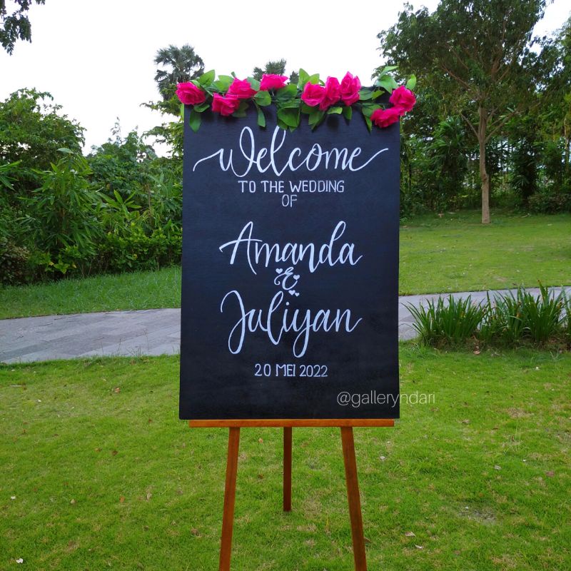 Wedding board/Papan nama pernikahan/Welcome wedding