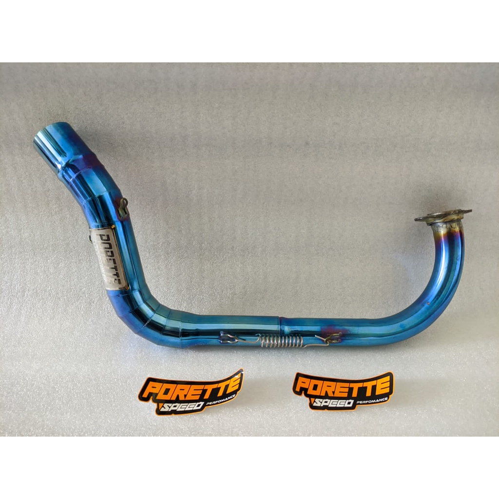 Leher pipa knalpot ngacung bluemoon motor beat vario 110 scoopy inlet 38 mm