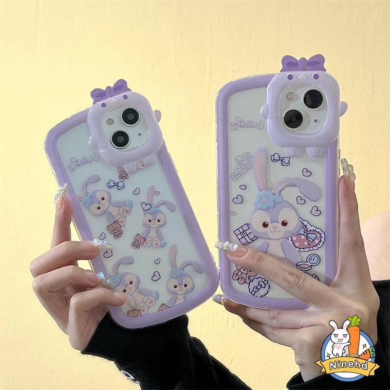 Case Pelindung Lensa Bahan Silikon Tahan Banting Desain Kelinci Untuk iPhone 14 13 12 11 Pro Max X Xr Xs Max 7 8 6 6s Plus SE 2020