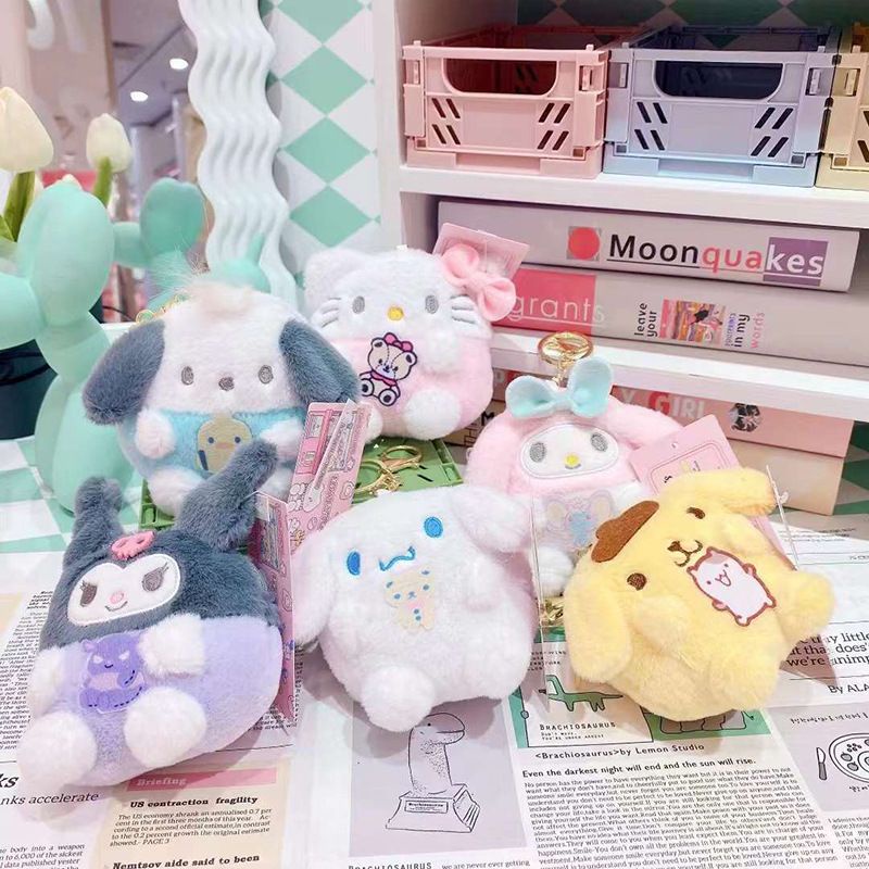 BONEKA DOMPET KOIN TAS MINI SANRIO MELODY CINNAMOROLL KUROMI HELLO KITTY POMPOMPURIN POCHACCO DOG IMPOR LUCU UNIK