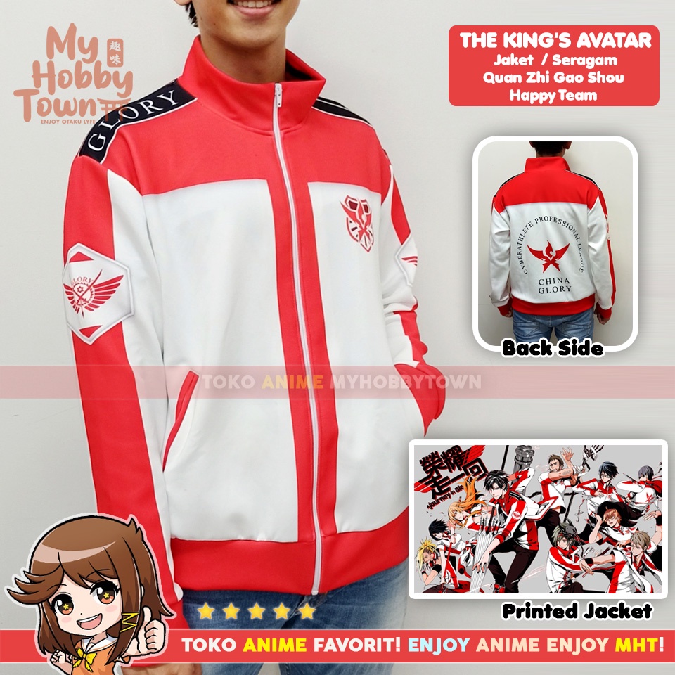 Jaket Anime Full Print King's Avatar Team Happy