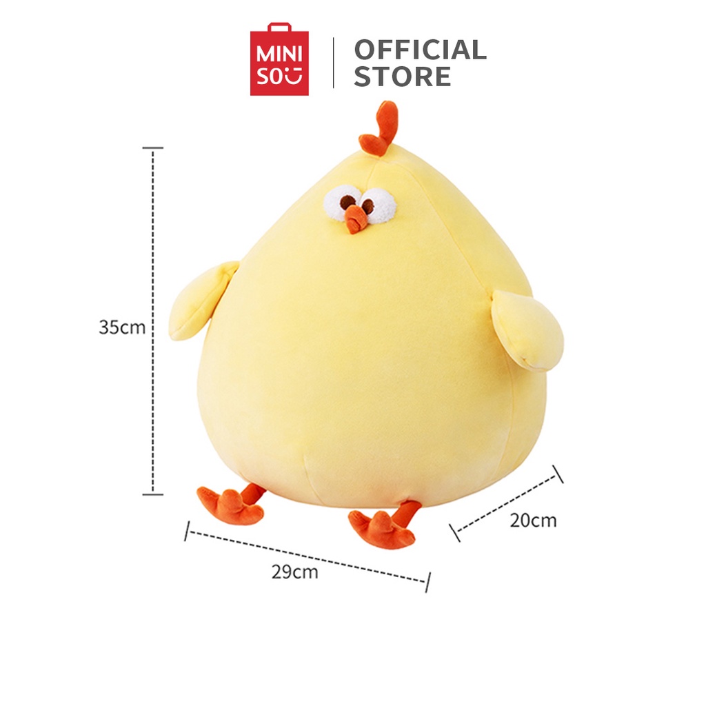 MINISO Boneka Ayam Seri DunDun Lembut Tidur Mainan Mewah Boneka Binatang Hadiah Anak Hadiah Ulang Ta