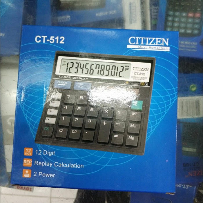 

Calculate Calculator Citizen Ct 512, 12 Digit