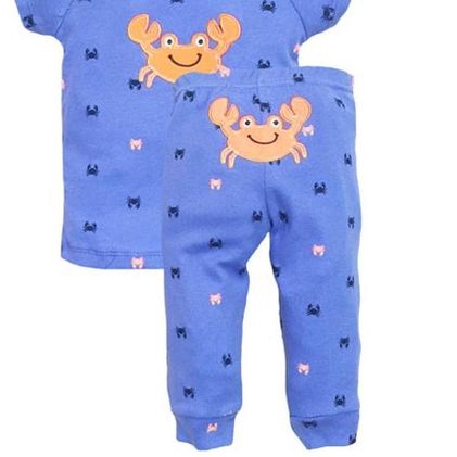 Piyama Lengan Pendek Bayi / Setelan Lengan Pendek Bayi Laki - 3-6 Bulan