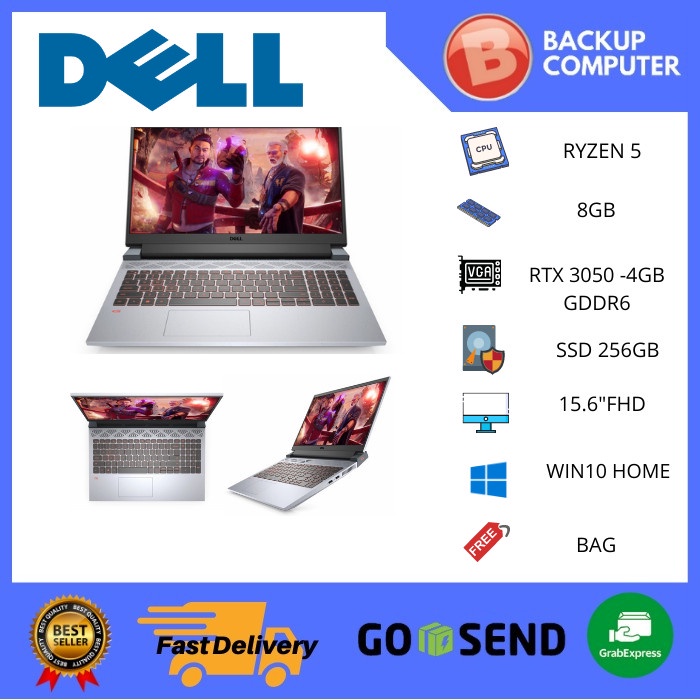 DELL INSPIRON G15 5515 RYZEN 5 8GB 256SSD