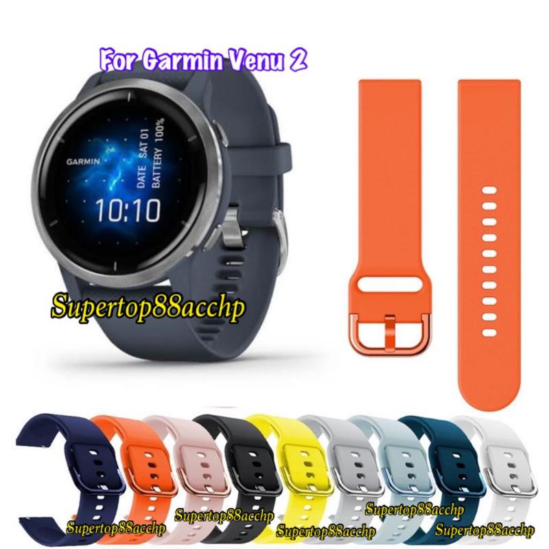 Strap Garmin Venu 2 / Venu 2 Plus Tali Jam Rubber Colorful Buckle Model Active