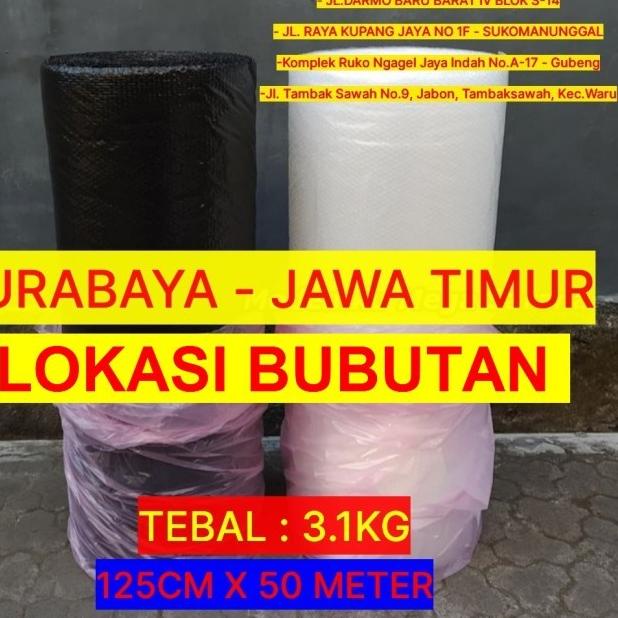 

Buble Wrap Hitam 125 Cm x 50 Meter - Tebal 2kg, Hitam