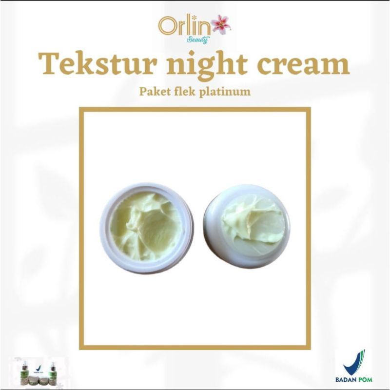 miffglow - Orlin beauty Day cream &amp; night cream paket flek platinum orlin beauty original