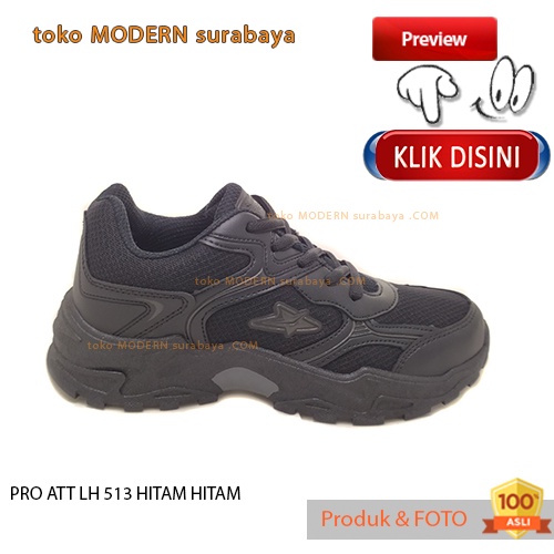 Sepatu anak sekolah sepatu olahraga sneakers tali PRO ATT LH 513