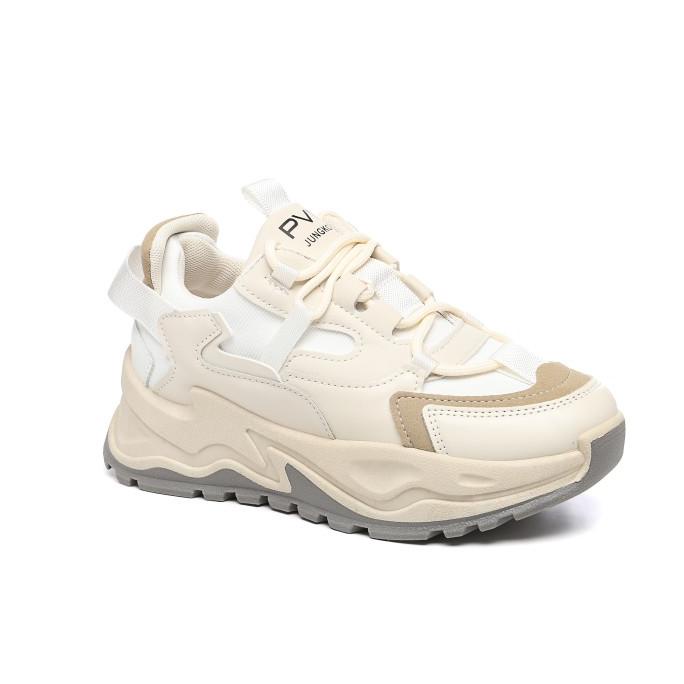 PVN Jungkook Sepatu Sneakers Wanita Sport Shoes Krem 129