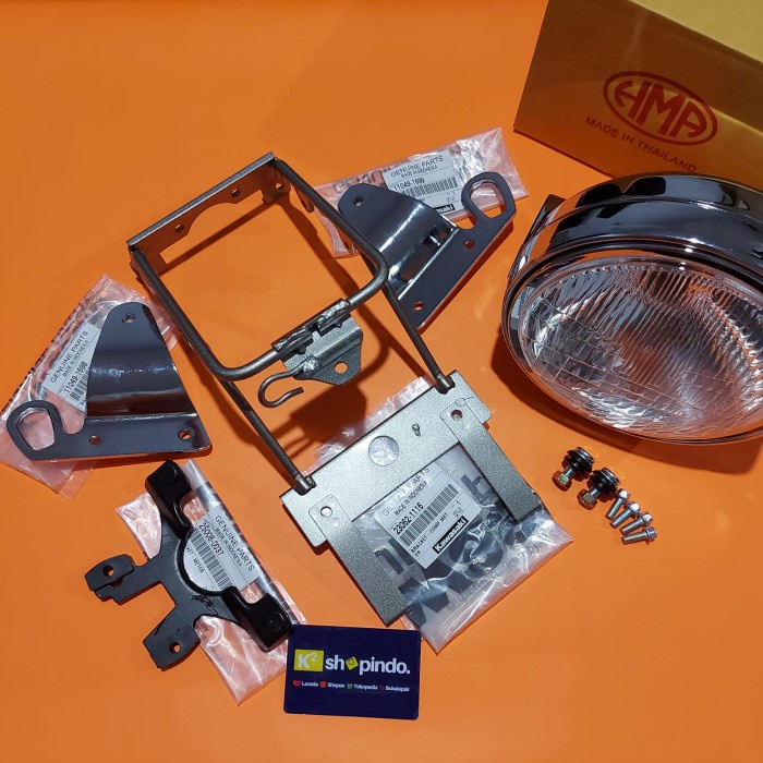 Lampu bulat Victor Ninja r ss HMA plus bracket original kawasaki