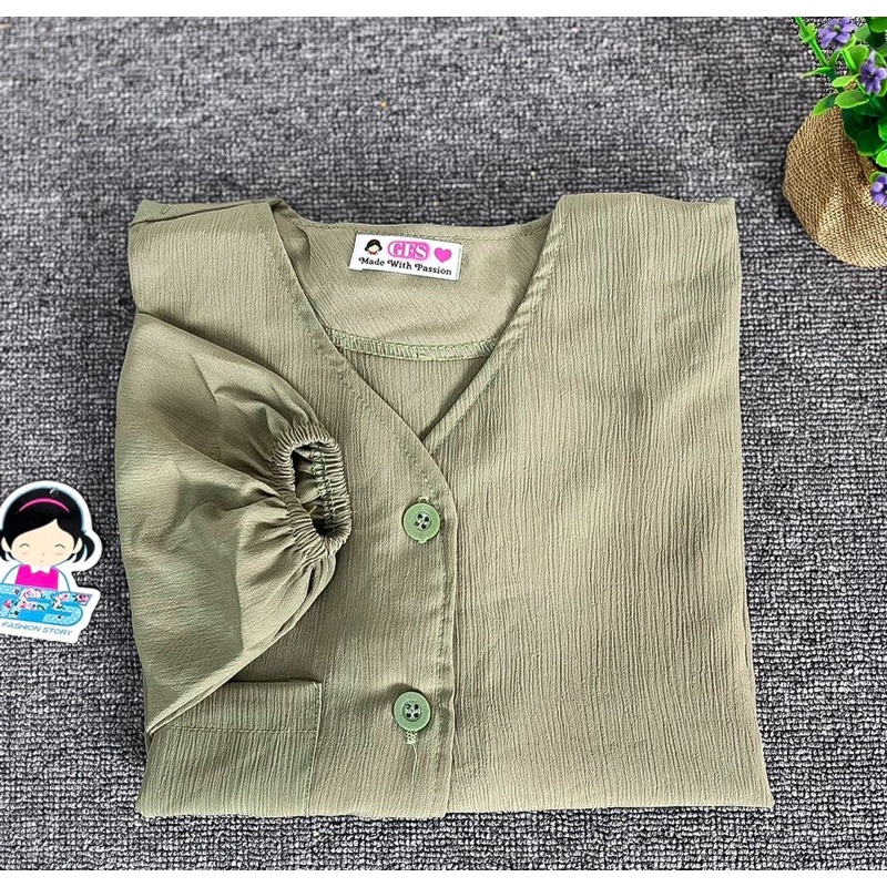 GFS HEVA CRINCLE BLOUSE