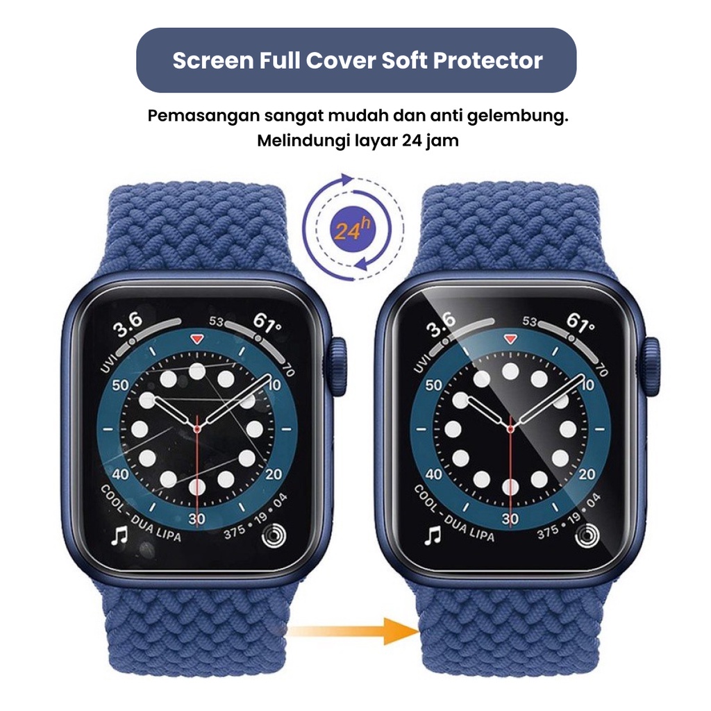 iWatch Soft Screen Protector Apple Watch Hydrogel Film Transparent  41mm 45mm Film