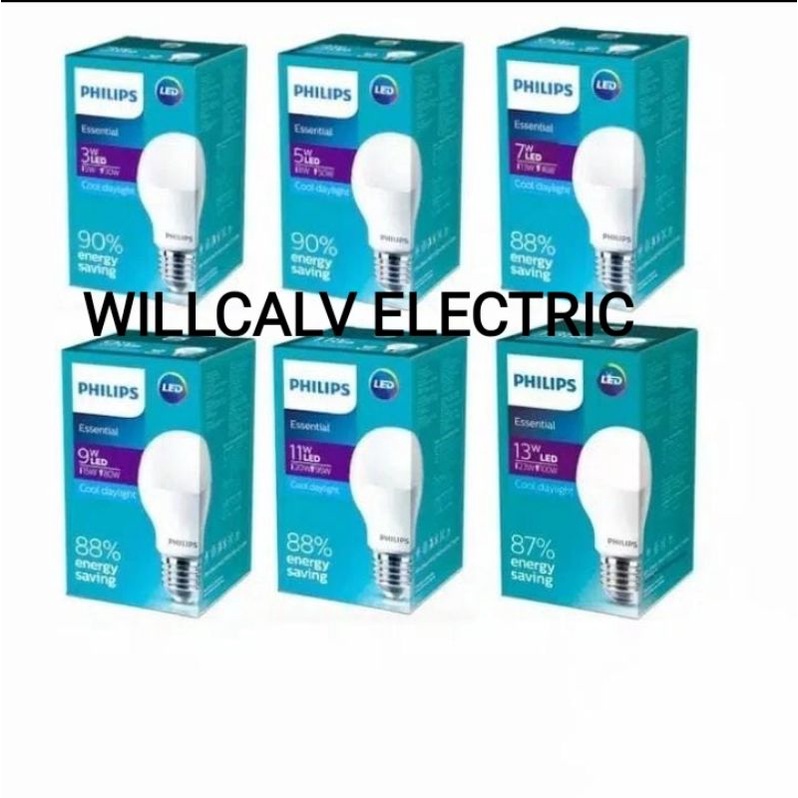 Lampu led Philips 7w Essential cahaya putih / Lampu philips led 7w Essential cahaya putih