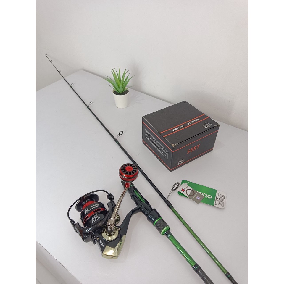Joran Daido green hell dan Reel Lizard Sert 6000