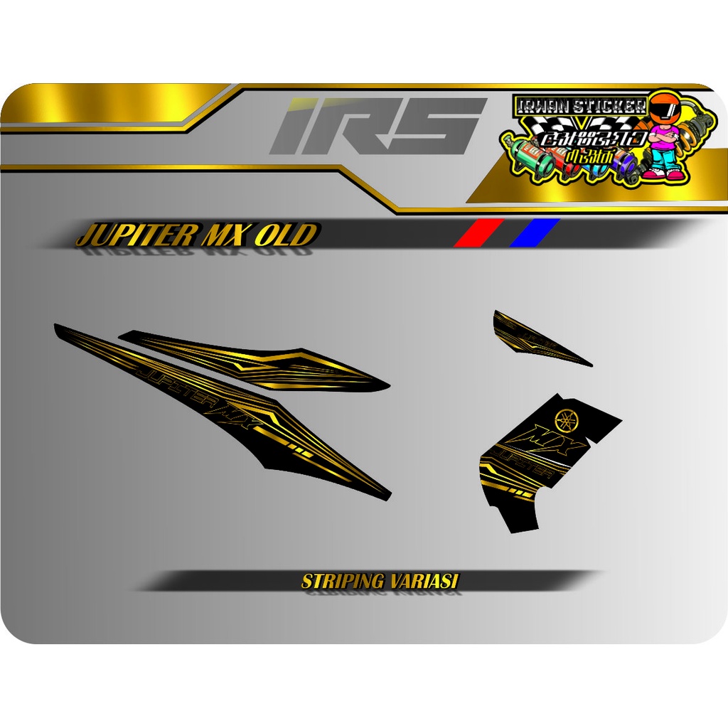 Decal Sticker Striping Variasi Jupiter Mx 135 Lama 2006-2012 - Jupiter Mx 135 Old - Jupiter Mx 2010