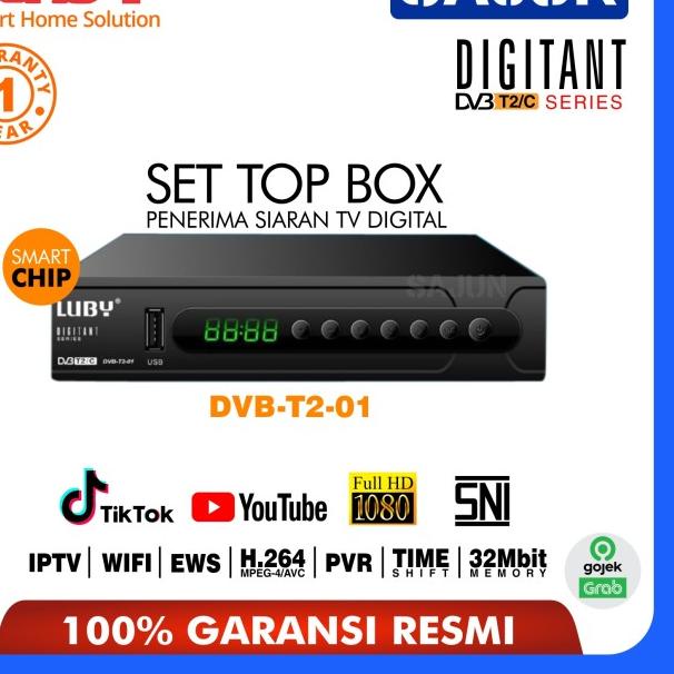 Luby Set Top Box DVBT2/C Receiver TV STB Digital DVB T2-01