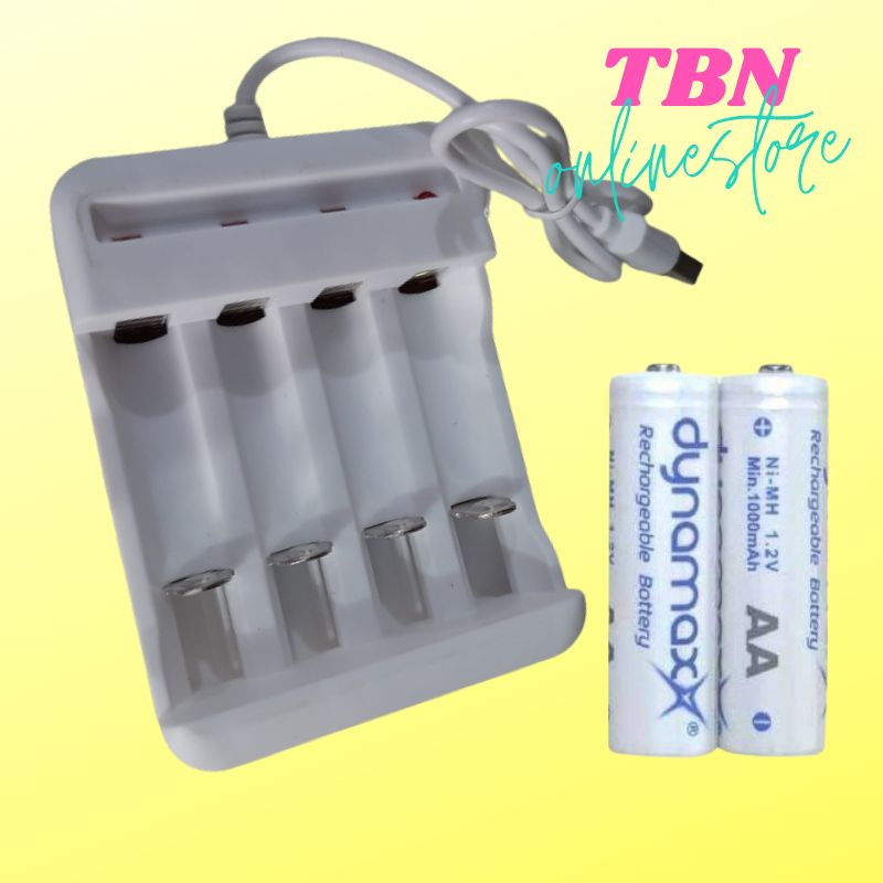 BATERAI CAS AA DYNAMAX ORIGINAL 1000mAh 1.2VOLT RECHARGEABLE BATTERY