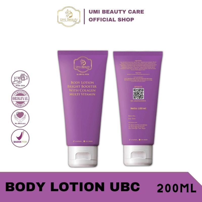 UBC BODY LOTION BRIGHT BOOSTER WITH COLLAGEN MULTI VITAMIN BY UMI